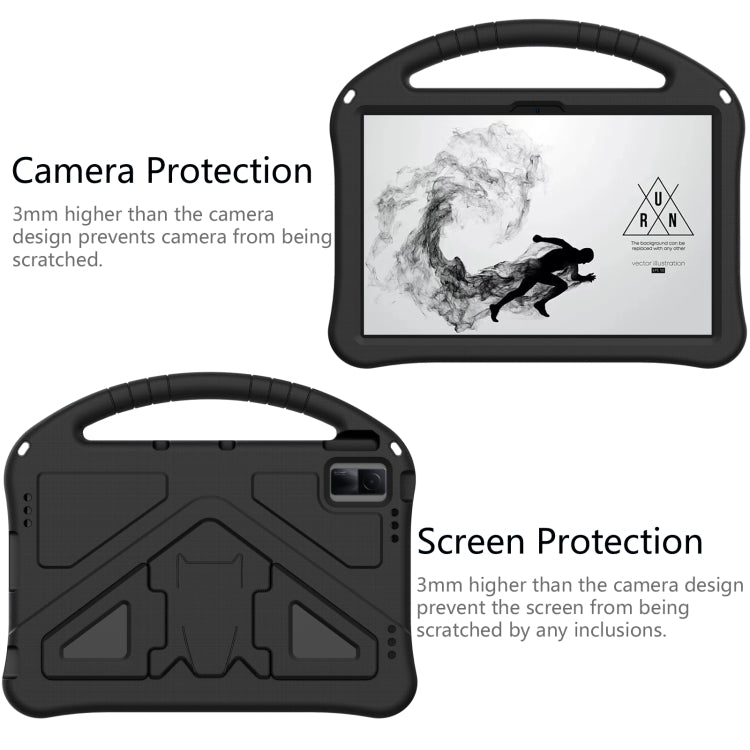 For Lenovo Tab M10 5G 2023 EVA Shockproof Tablet Case with Holder(Black) - free shipping - PMC TechLife - Order now!