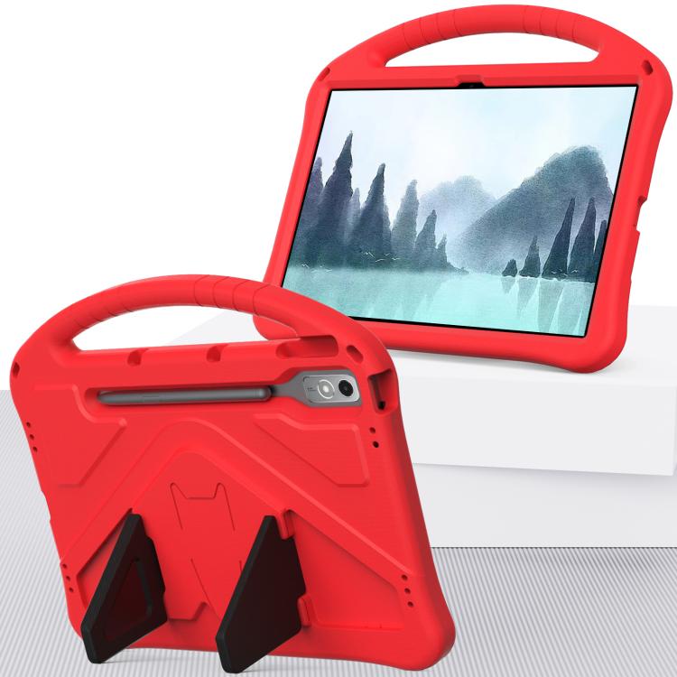For Lenovo Xiaoxin Pad Pro 12.7 2025 EVA Shockproof Tablet Case with Holder(Red) - Lenovo by PMC TechLife | Online Shopping South Africa | PMC TechLife | Buy Now Pay Later Mobicred
