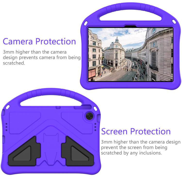 For Lenovo Tab TB-311 / WIFI 10.1 2025 EVA Shockproof Tablet Case with Holder(Purple) - Lenovo by PMC TechLife | Online Shopping South Africa | PMC TechLife | Buy Now Pay Later Mobicred