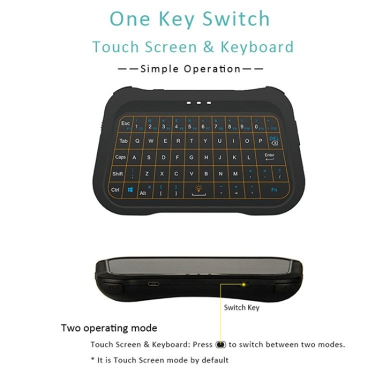 T18 Full Touch Screen 3 Colors Backlit Mute Mini Wireless Keyboard - Wireless Keyboard by PMC Jewellery | Online Shopping South Africa | PMC Jewellery | Buy Now Pay Later Mobicred