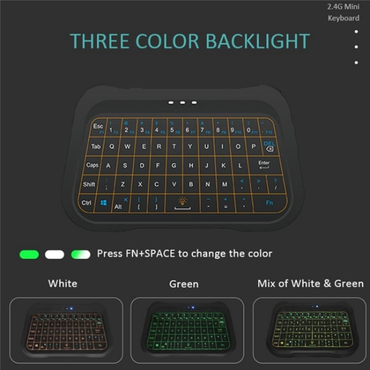 T18 Full Touch Screen 3 Colors Backlit Mute Mini Wireless Keyboard - Wireless Keyboard by PMC Jewellery | Online Shopping South Africa | PMC Jewellery | Buy Now Pay Later Mobicred