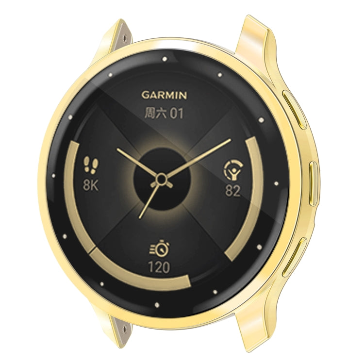 For Garmin Venu 3S TPU All-Inclusive Watch Protective Case(Gold) - Watch Cases by PMC Jewellery | Online Shopping South Africa | PMC Jewellery