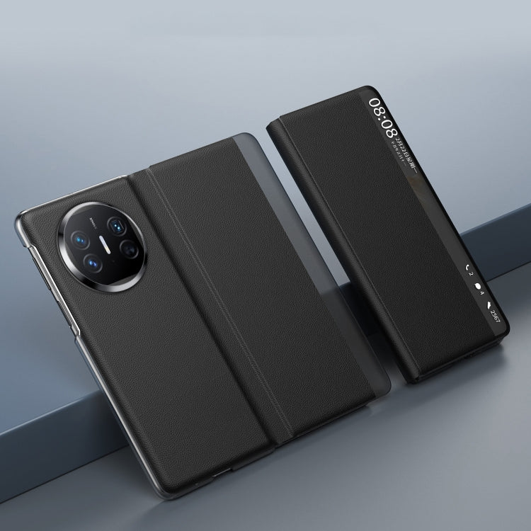 For Huawei Mate X5 Side Window All-inclusive Shockproof Phone Case(Blue) - Huawei Cases by PMC TechLife | Online Shopping South Africa | PMC TechLife | Buy Now Pay Later Mobicred