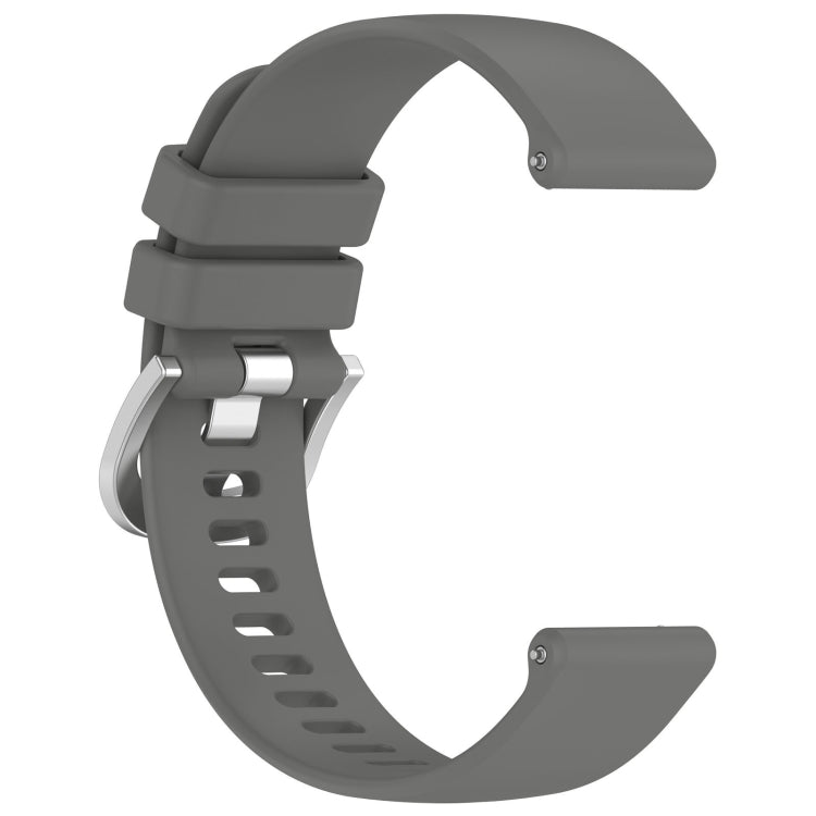 For Garmin Venu SQ2 Liquid Glossy Silver Buckle Silicone Watch Band(Gray) - free shipping - PMC TechLife - Order now!
