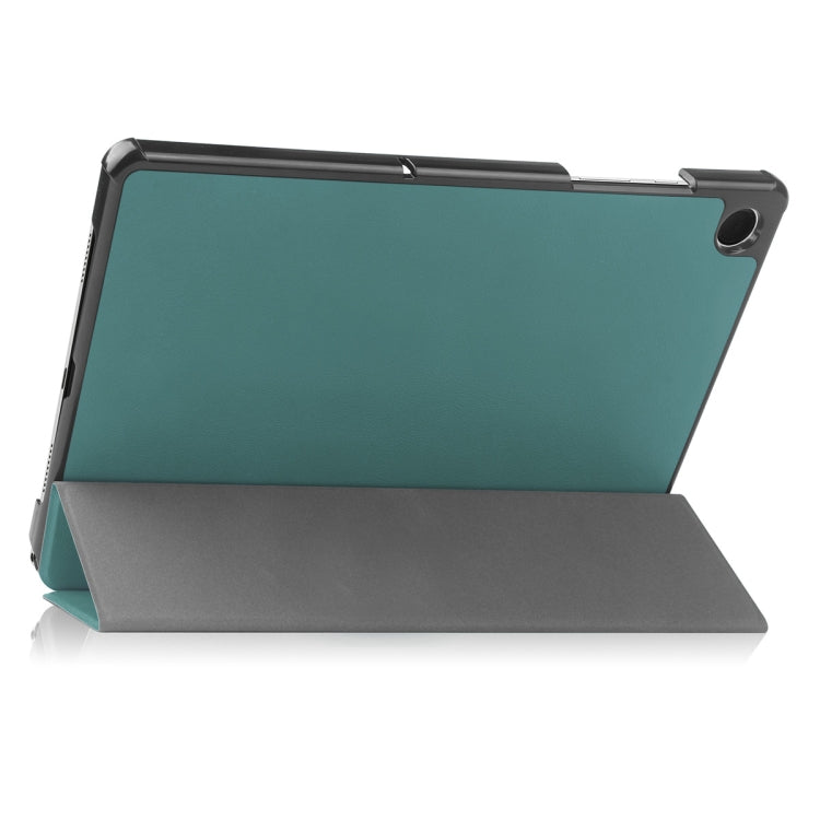 For Samsung Galaxy Tab A9+ 11.0 ENKAY Tri-fold Custer Texture Leather Smart Tablet Case(Grey) - free shipping - PMc TechLife - Order now!