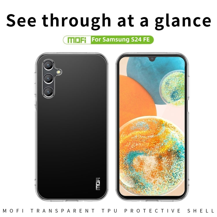 For Samsung Galaxy S24 FE 5G MOFI Ming Series Ultra-thin TPU Phone Case(Transparent) - Galaxy S24 FE 5G Cases by MOFI | Online Shopping South Africa | PMC Jewellery | Buy Now Pay Later Mobicred