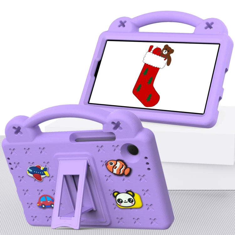 For Samsung Galaxy Tab A9 Handle Kickstand Children EVA Shockproof Tablet Case(Light Purple) - Galaxy Tab A9 by PMC Jewellery | Online Shopping South Africa | PMC Jewellery