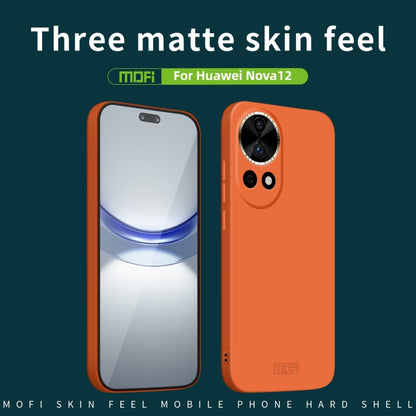 For Huawei Nova 12 MOFI Qin Series Skin Feel All-inclusive PC Phone Case(Orange) - Huawei Cases by MOFI | Online Shopping South Africa | PMC Jewellery