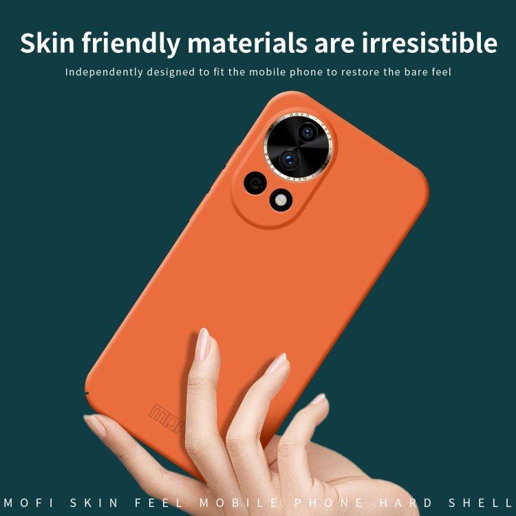 For Huawei nova 12 MOFI Qin Series Skin Feel All-inclusive PC Phone Case(Orange) - Huawei Cases by MOFI | Online Shopping South Africa | PMC TechLife | Buy Now Pay Later Mobicred