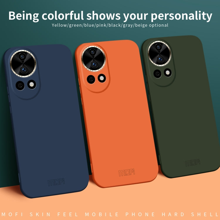For Huawei nova 12 MOFI Qin Series Skin Feel All-inclusive PC Phone Case(Orange) - Huawei Cases by MOFI | Online Shopping South Africa | PMC TechLife | Buy Now Pay Later Mobicred