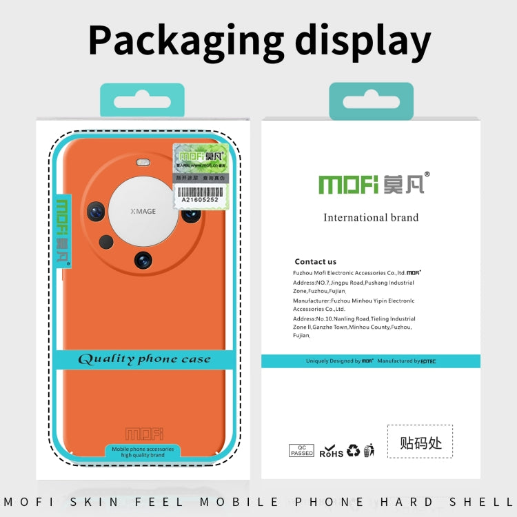 For Huawei nova 12 MOFI Qin Series Skin Feel All-inclusive PC Phone Case(Orange) - Huawei Cases by MOFI | Online Shopping South Africa | PMC TechLife | Buy Now Pay Later Mobicred
