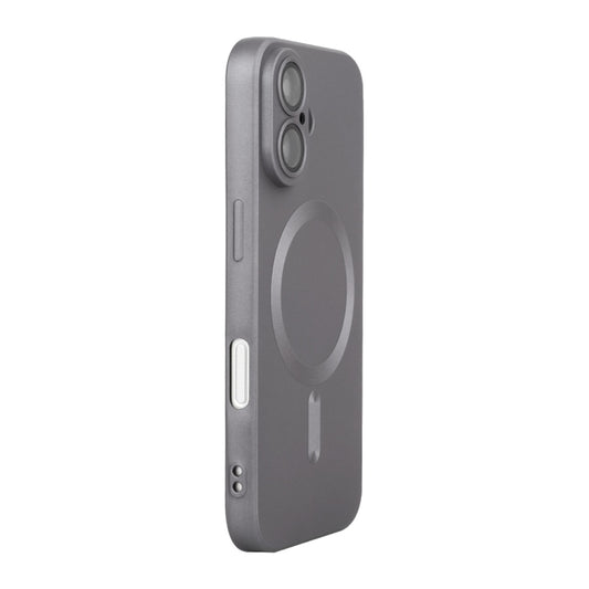 For iPhone 16 Plus ENKAY MagSafe Matte TPU Phone Case with Lens Film(Dark Grey) - iPhone 16 Plus Cases by ENKAY | Online Shopping South Africa | PMC Jewellery | Buy Now Pay Later Mobicred