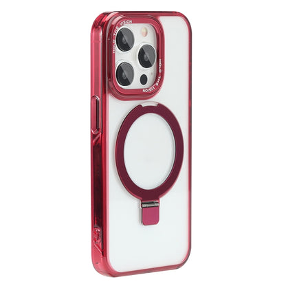 For iPhone 14 Pro Starlink Stand Clear Magsafe Phone Case(Red) - iPhone 14 Pro Cases by PMC Jewellery | Online Shopping South Africa | PMC Jewellery