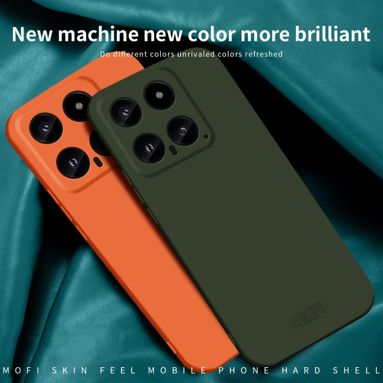 For Xiaomi 14 MOFI Qin Series Skin Feel All-inclusive PC Phone Case(Green) - 14 Cases by MOFI | Online Shopping South Africa | PMC Jewellery