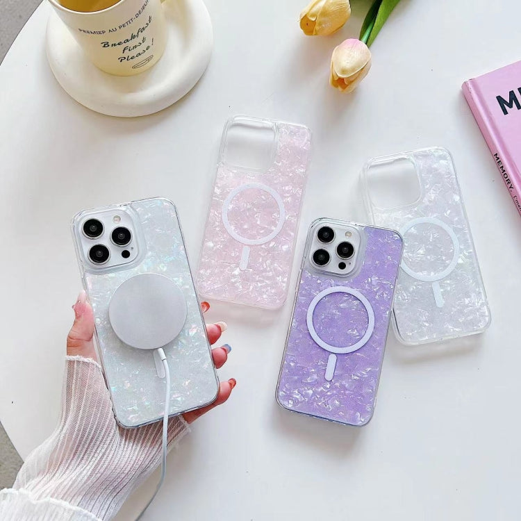 For iPhone 14 Pro Shell Texture MagSafe TPU Phone Case(Dazzling) - iPhone 14 Pro Cases by PMC TechLife | Online Shopping South Africa | PMC TechLife