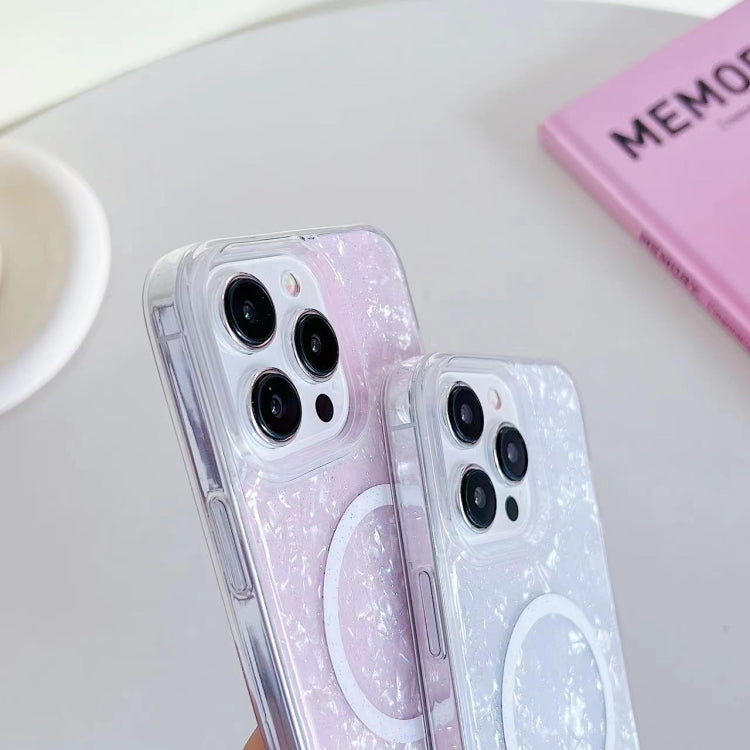 For iPhone 15 Pro Shell Texture MagSafe TPU Phone Case(Dazzling) - iPhone 15 Pro Cases by PMC TechLife | Online Shopping South Africa | PMC TechLife