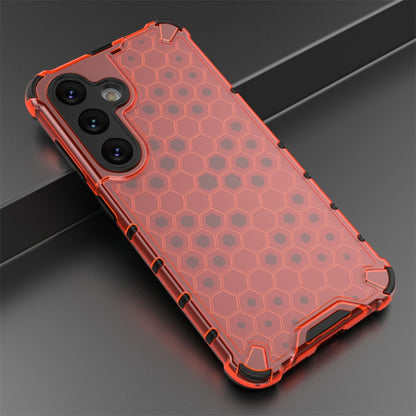 For Samsung Galaxy S24 5G Shockproof Honeycomb Phone Case(Red) - Galaxy S24 5G Cases by PMC Jewellery | Online Shopping South Africa | PMC Jewellery