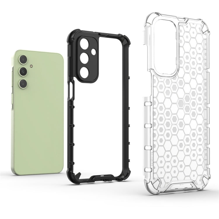 For Samsung Galaxy A25 5G Shockproof Honeycomb Phone Case(White) - Galaxy Phone Cases by PMC Jewellery | Online Shopping South Africa | PMC Jewellery