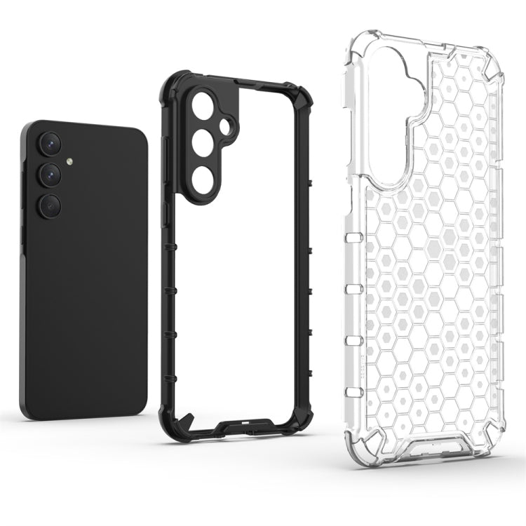 For Samsung Galaxy A55 Shockproof Honeycomb Phone Case(Black) - Galaxy Phone Cases by PMC Jewellery | Online Shopping South Africa | PMC Jewellery