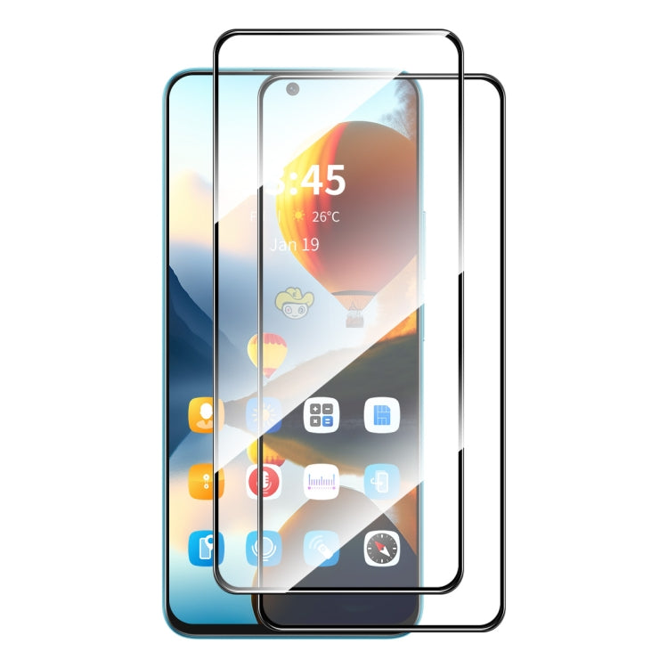 For Google Pixel 9 2pcs ENKAY Hat-Prince Full Glue High Aluminum-silicon Tempered Glass Film - Google Tempered Glass by ENKAY | Online Shopping South Africa | PMC Jewellery | Buy Now Pay Later Mobicred