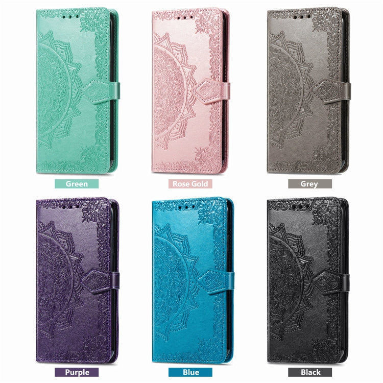 For Blackview A200 Pro Mandala Flower Embossed Leather Phone Case(Blue) - More Brand by PMC TechLife | Online Shopping South Africa | PMC TechLife | Buy Now Pay Later Mobicred