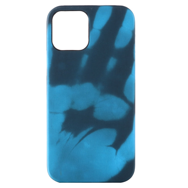 For iPhone 15 Pro Max Thermal Sensor Discoloration Silicone Phone Case(Black Blue) - iPhone 15 Pro Max Cases by PMC TechLife | Online Shopping South Africa | PMC TechLife | Buy Now Pay Later Mobicred