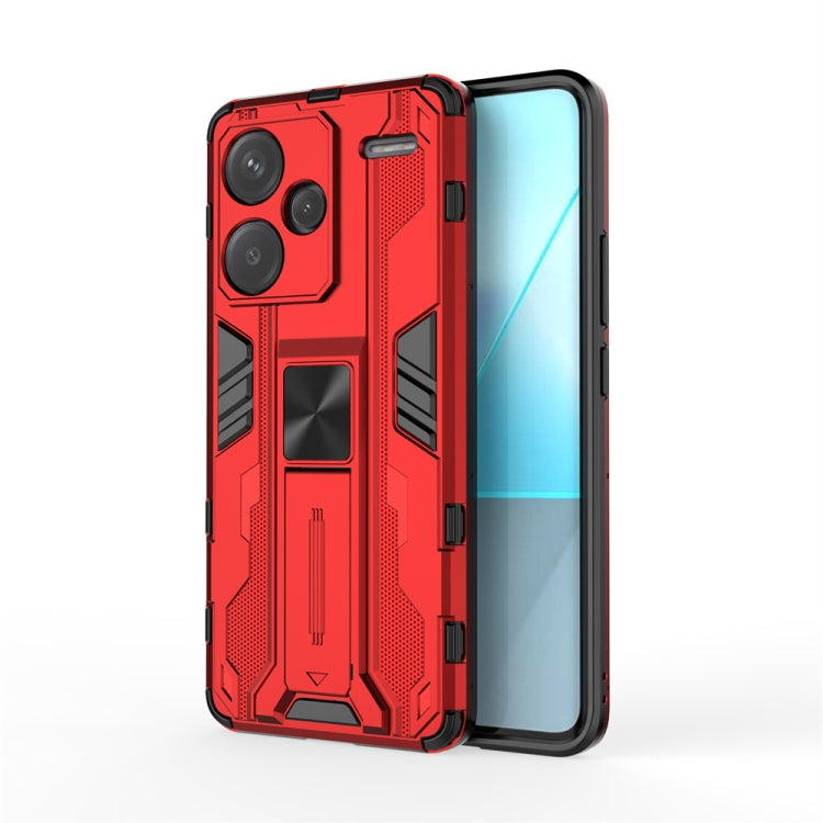 For Redmi Note 13 Pro 5G Supersonic Armor PC Hybrid TPU Phone Case(Red) - Note 13 Pro Cases by PMC Jewellery | Online Shopping South Africa | PMC Jewellery | Buy Now Pay Later Mobicred