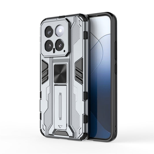 For Xiaomi 14 Supersonic Armor PC Hybrid TPU Phone Case(Grey) - 14 Cases by PMC Jewellery | Online Shopping South Africa | PMC Jewellery | Buy Now Pay Later Mobicred