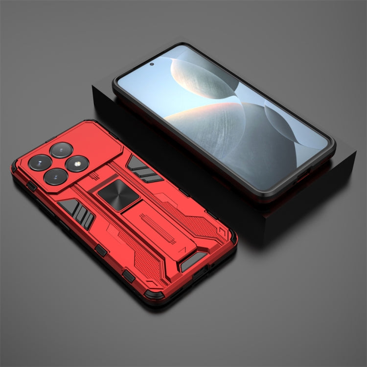 For Redmi K70 Pro Supersonic Armor PC Hybrid TPU Phone Case(Red) - K70 Pro Cases by PMC TechLife | Online Shopping South Africa | PMC TechLife | Buy Now Pay Later Mobicred