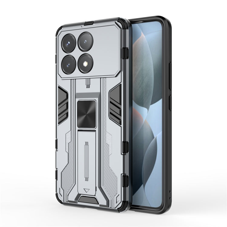 For Redmi K70 Pro Supersonic Armor PC Hybrid TPU Phone Case(Grey) - K70 Pro Cases by PMC TechLife | Online Shopping South Africa | PMC TechLife | Buy Now Pay Later Mobicred