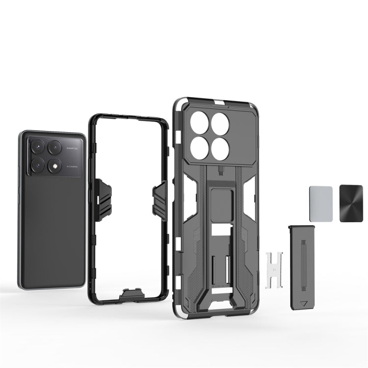 For Redmi K70E Supersonic Armor PC Hybrid TPU Phone Case(Grey) - K70E Cases by PMC TechLife | Online Shopping South Africa | PMC TechLife | Buy Now Pay Later Mobicred
