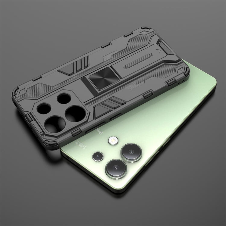 For Redmi Note 13 4G Supersonic Armor PC Hybrid TPU Phone Case(Black) - free shipping - PMC TechLife - Order now!