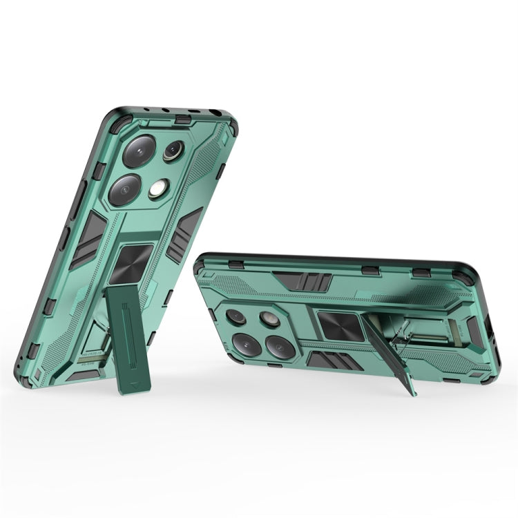 For Redmi Note 13 4G Supersonic Armor PC Hybrid TPU Phone Case(Green) - Note 13 Cases by PMC TechLife | Online Shopping South Africa | PMC TechLife | Buy Now Pay Later Mobicred