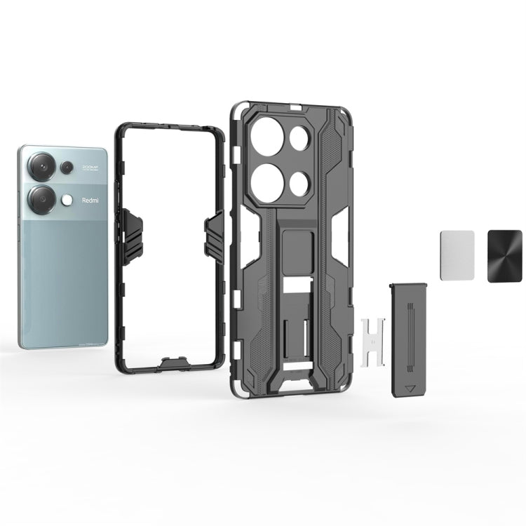 For  Redmi Note 13 Pro 4G Supersonic Armor PC Hybrid TPU Phone Case(Silver) - Note 13 Pro Cases by PMC TechLife | Online Shopping South Africa | PMC TechLife | Buy Now Pay Later Mobicred