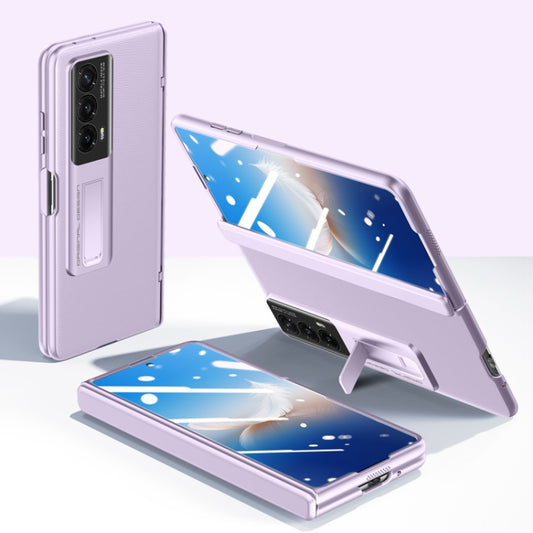 For Honor Magic Vs2 Pioneer Skin-Feel Case-film Integral Hinge Shockproof Phone Case(Purple) - Honor Cases by PMC Jewellery | Online Shopping South Africa | PMC Jewellery | Buy Now Pay Later Mobicred