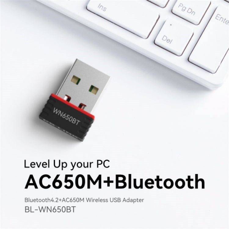 LB-LINK BL-WN650BT 650M Dual Band Wireless Adapter Bluetooth WiFi 2-in-1 Network Card - USB Network Adapter by LB-LINK | Online Shopping South Africa | PMC Jewellery | Buy Now Pay Later Mobicred