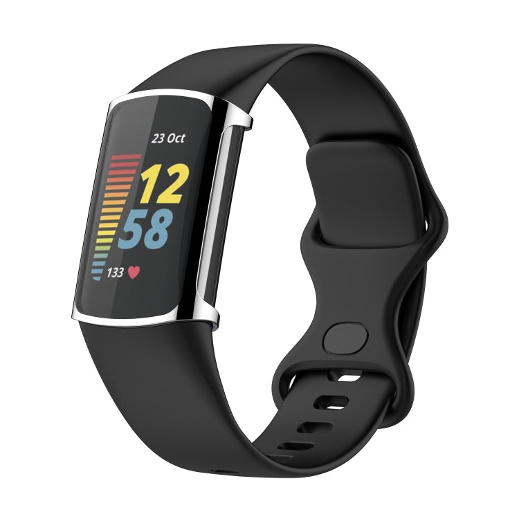 For Fitbit Charge 6 / 5 TPU Shell + Film Integrated Watch Protective Case(White) - Watch Cases by PMC TechLife | Online Shopping South Africa | PMC TechLife | Buy Now Pay Later Mobicred