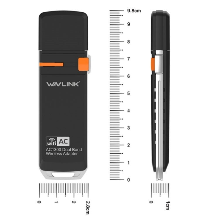 WAVLINK WN688A3D Dual Band Wireless Network Adapter AC1300 Portable USB 3.0 WiFi Dongle - free shipping - PMC Jewellery - Order now!
