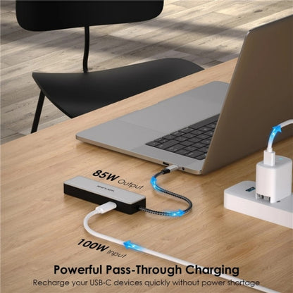 WAVLINK UHP3413 6 in 1 4K Thunderbolt 3 Type-C Devices Hub Adapter USB-C Docking Station - USB HUB by WAVLINK | Online Shopping South Africa | PMC Jewellery | Buy Now Pay Later Mobicred