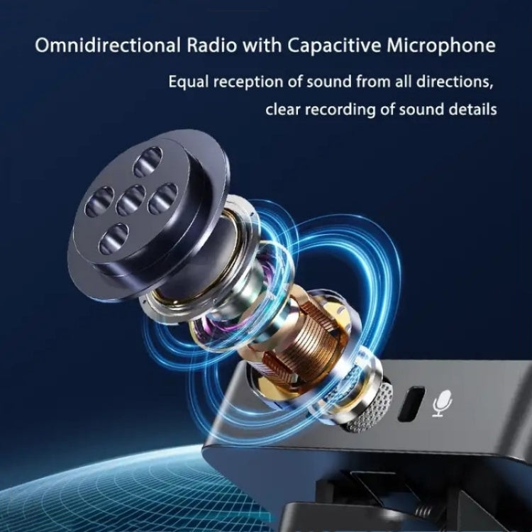 SX39 For iPhone Lavalier Wireless Noise Reduction Microphone with Dual Transmitter + Receiver - Microphone by PMC TechLife | Online Shopping South Africa | PMC TechLife | Buy Now Pay Later Mobicred