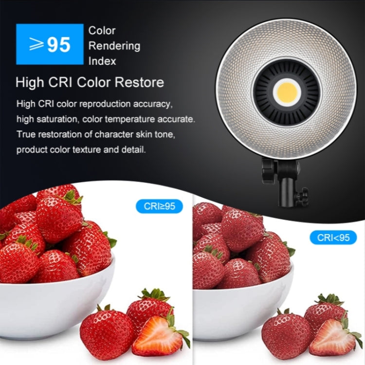 VLOGLITE P100 Professional Photography Video Fill Light 100W High Powerful Bright COB LED Light, Plug:US Plug - free shipping - PMC TechLife - Order now!