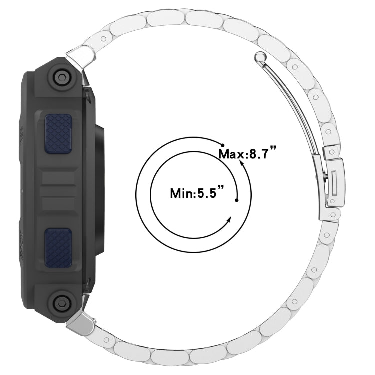 For Amazfit Active Edge A2212 Three Beads Stainless Steel Watch Band(Gold) - free shipping - PMC TechLife - Order now!