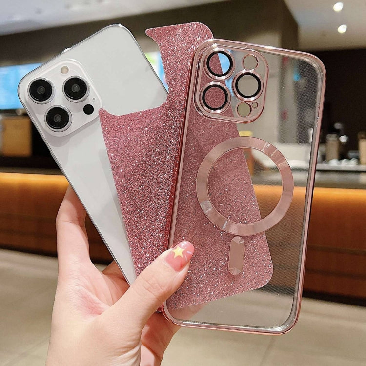 For iPhone 15 MagSafe Glitter Electroplating TPU Phone Case(Purple) - iPhone 15 Cases by PMC TechLife | Online Shopping South Africa | PMC TechLife