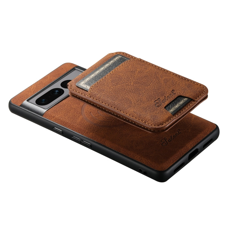 For Google Pixel 8 Suteni H16 Litchi Texture Leather Detachable Wallet Back Phone Case(Blue) - Google Cases by Suteni | Online Shopping South Africa | PMC TechLife | Buy Now Pay Later Mobicred