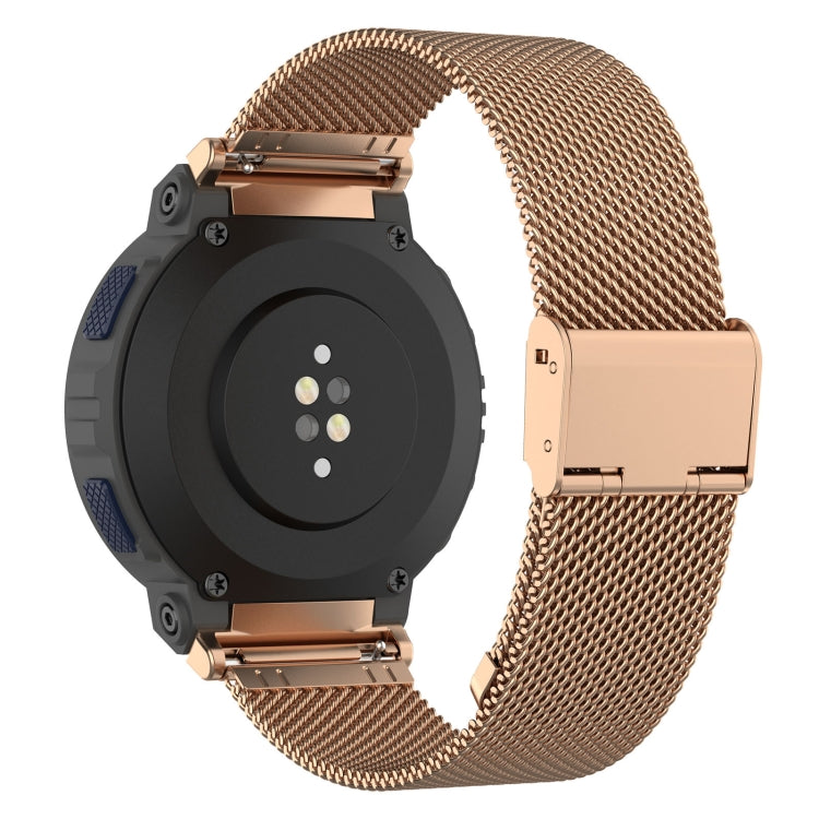 For Amazfit Active Edge A2212 Milan Mesh Single Buckle Watch Band(Rose Gold) - free shipping - PMC TechLife - Order now!