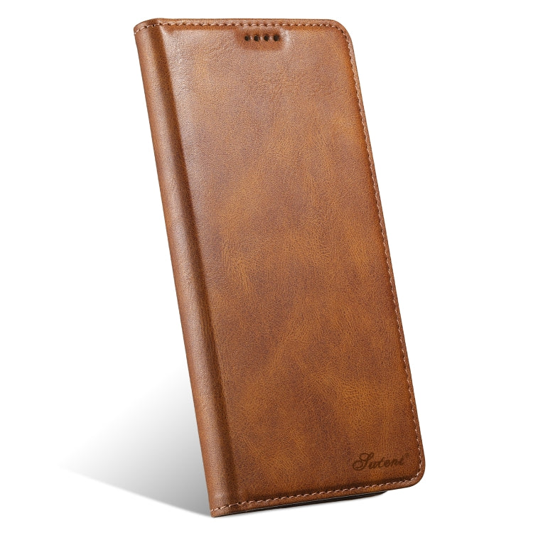 For iPhone 16 Pro Suteni J02 Oil Wax Wallet Leather Phone Case(Brown) - iPhone 16 Pro Cases by Suteni | Online Shopping South Africa | PMC Jewellery | Buy Now Pay Later Mobicred