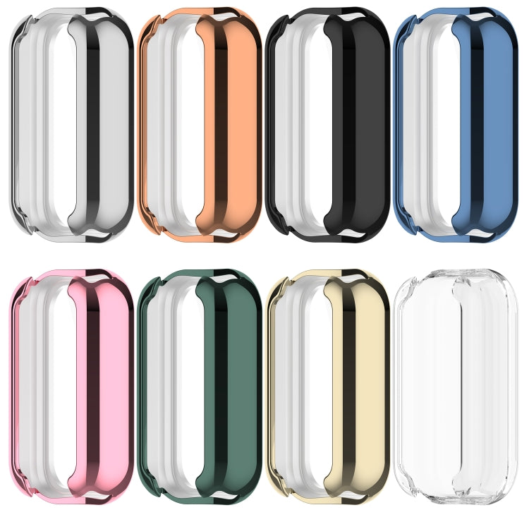 For Xiaomi Smart Band 8 Active Full Package TPU Electroplated Watch Protective Case(Black) - Watch Cases by PMC TechLife | Online Shopping South Africa | PMC TechLife | Buy Now Pay Later Mobicred