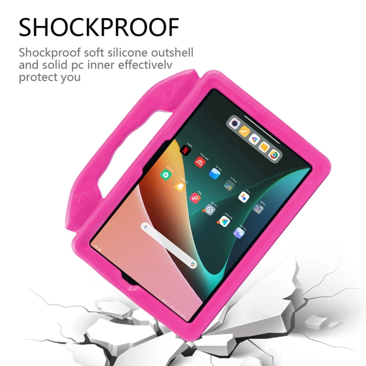 For Samsung Galaxy Tab A9+ 10.95 2023 Thumb Bracket EVA Shockproof Tablet Case(Rose Red) - free shipping - PMC TechLife - Order now!