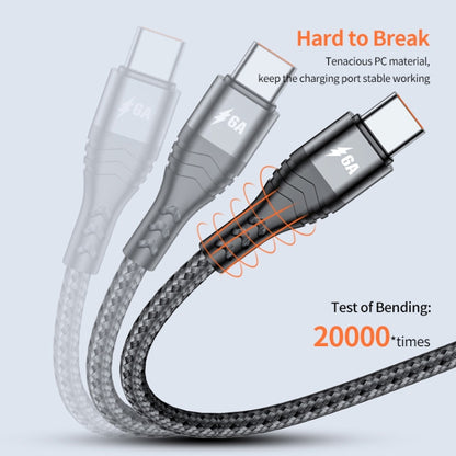 ENKAY 3-in-1 6A USB to Type-C / 8 Pin / Micro USB Multifunction Fast Charging Cable, Cable Length:1m(Black) - Multifunction Cable by ENKAY | Online Shopping South Africa | PMC Jewellery | Buy Now Pay Later Mobicred