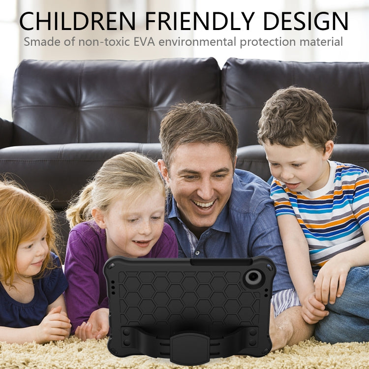 For Blackview Tab 60 8.7 2023 Honeycomb EVA Hybrid PC Tablet Case with Strap(Black+Black) - Others by PMC TechLife | Online Shopping South Africa | PMC TechLife | Buy Now Pay Later Mobicred